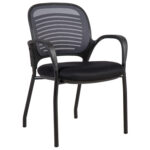 Klienditool TORINO 59x59xH84cm, hall/must Klienditoolid Klienditoolid