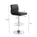 Baaripukk AURA 46x42xH88-109cm, must Baaripukid ja baarilauad Baaripukid ja baarilauad