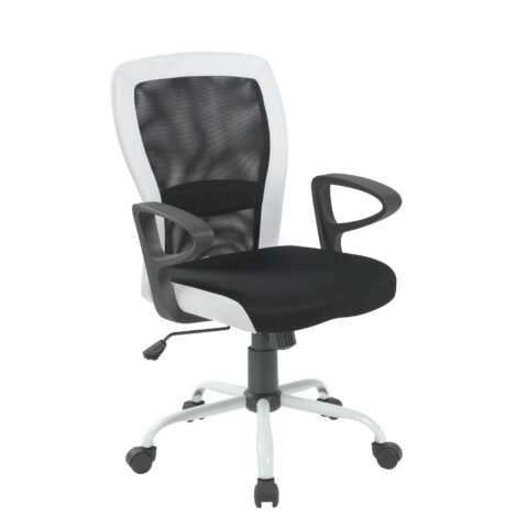 Töötool LENO 60x57xH91-98,5cm, must/valge Arvutitoolid ja töötoolid Arvutitoolid ja töötoolid