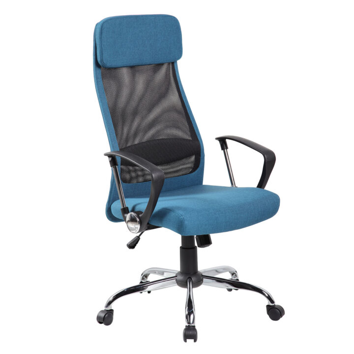 Töötool DARLA, 62x63xH116-126cm, sinine, polüesterkangas, metall Arvutitoolid ja töötoolid Arvutitoolid ja töötoolid