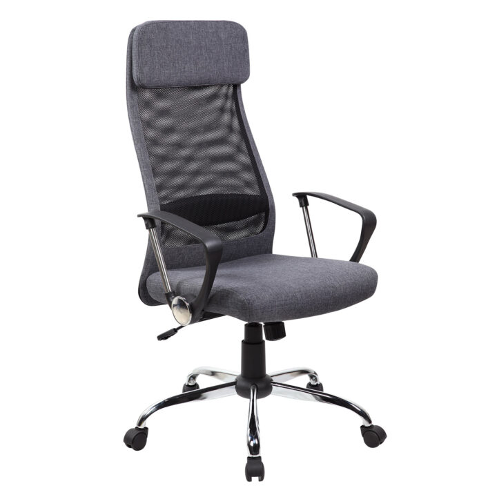 Töötool DARLA, 62x63xH116-126cm, hall, polüesterkangas, metall Arvutitoolid ja töötoolid Arvutitoolid ja töötoolid