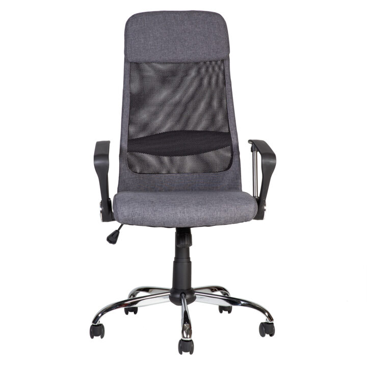 Töötool DARLA, 62x63xH116-126cm, hall, polüesterkangas, metall Arvutitoolid ja töötoolid Arvutitoolid ja töötoolid