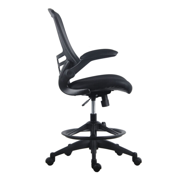 Kõrge töötool TRIBECCA 62,5x62xH109-128,5cm, must Arvutitoolid ja töötoolid Arvutitoolid ja töötoolid