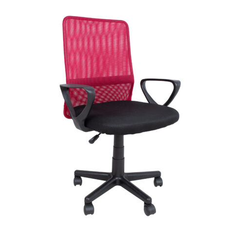 Töötool BELINDA, 59x56xH86,5-98,5cm, must/punane, polüesterkangas, plastik Arvutitoolid ja töötoolid Arvutitoolid ja töötoolid