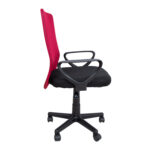 Töötool BELINDA, 59x56xH86,5-98,5cm, must/punane, polüesterkangas, plastik Arvutitoolid ja töötoolid Arvutitoolid ja töötoolid
