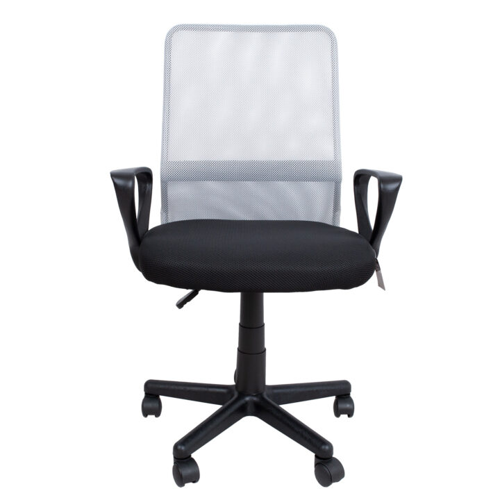 Töötool BELINDA, 59x56xH86,5-98,5cm, must/hall, polüesterkangas, plastik Arvutitoolid ja töötoolid Arvutitoolid ja töötoolid