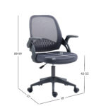Töötool EMMY 59x57xH89-99cm, hall Arvutitoolid ja töötoolid