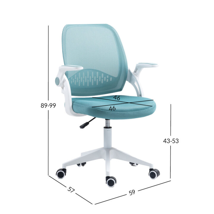 Töötool EMMY 59x57xH89-99cm, türkiissinine Arvutitoolid ja töötoolid