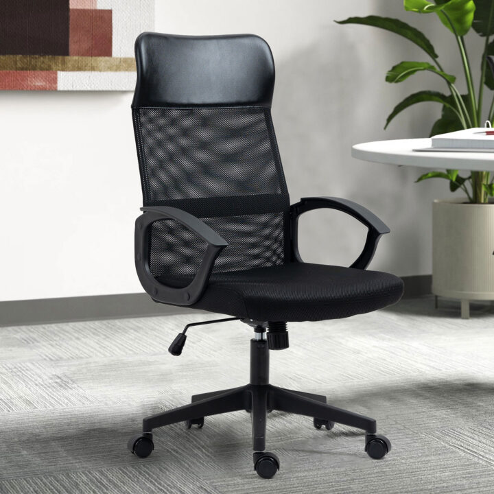 Töötool LINUS 60x62xH107-117cm,  must Arvutitoolid ja töötoolid