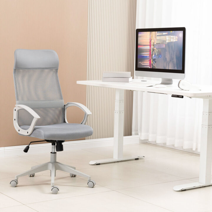 Töötool LINUS 60x62xH107-117cm, hall Arvutitoolid ja töötoolid