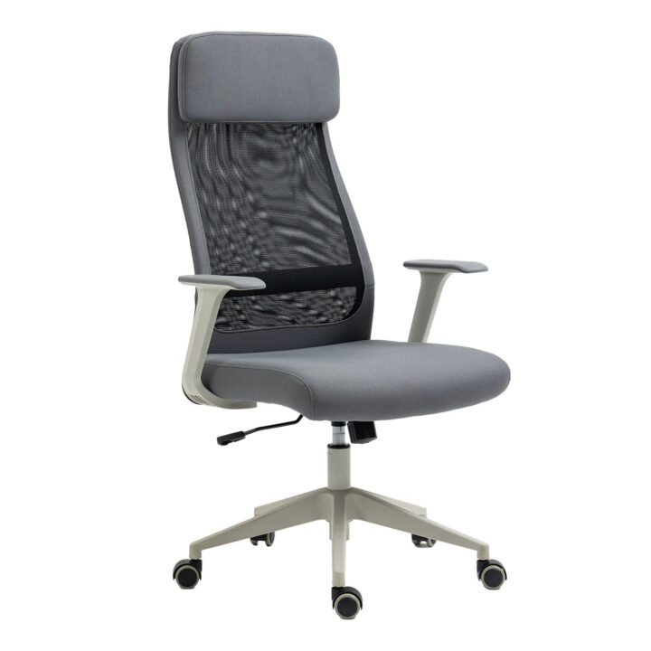 Töötool ELMER 67x62xH113-124cm, hall / must Arvutitoolid ja töötoolid