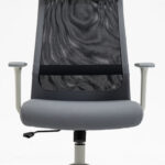 Töötool ELMER 67x62xH113-124cm, hall / must Arvutitoolid ja töötoolid