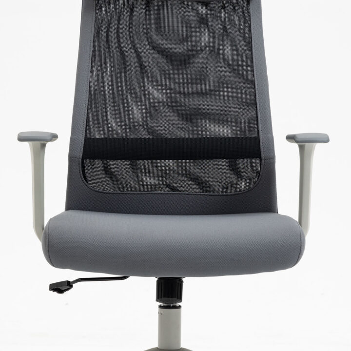 Töötool ELMER 67x62xH113-124cm, hall / must Arvutitoolid ja töötoolid