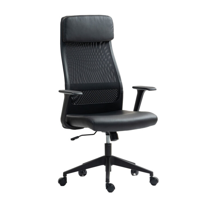 Töötool ELMER 67x62xH113-124cm, must Arvutitoolid ja töötoolid