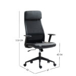 Töötool ELMER 67x62xH113-124cm, must Arvutitoolid ja töötoolid Töötool ELMER 67x62xH113-124cm, must Arvutitoolid ja töötoolid