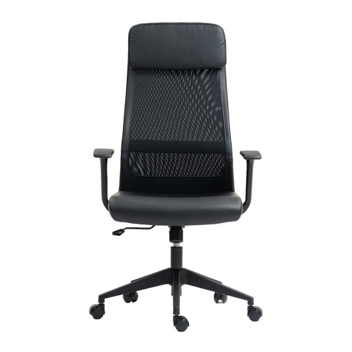 Töötool ELMER 67x62xH113-124cm, must Arvutitoolid ja töötoolid