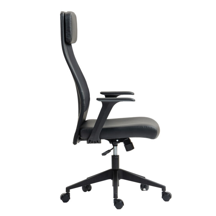Töötool ELMER 67x62xH113-124cm, must Arvutitoolid ja töötoolid