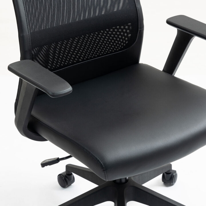 Töötool ELMER 67x62xH113-124cm, must Arvutitoolid ja töötoolid