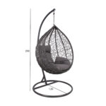 Ripptool DROPLET 120x120xH200cm, tumehall Kiiged ja ripptoolid Esilehe tooted