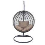 Ripptool GLOBE 105x105xH190cm, tumepruun, teras, plastikpunutis Kiiged ja ripptoolid G06-200 Ripptoolid