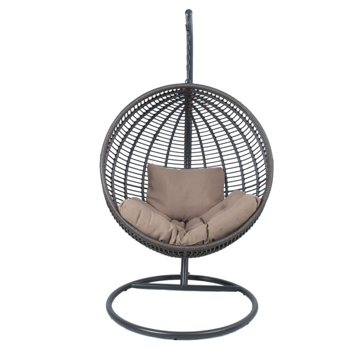 Ripptool GLOBE 105x105xH190cm, tumepruun, teras, plastikpunutis Kiiged ja ripptoolid G06-200 Ripptoolid