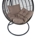 Ripptool GLOBE 105x105xH190cm, tumepruun, teras, plastikpunutis Kiiged ja ripptoolid G06-200 Ripptoolid