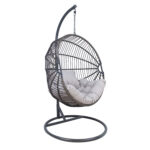 Ripptool FOLDY 103x105xH198cm, tumehall, teras, plastikpunutis Kiiged ja ripptoolid Esilehe tooted