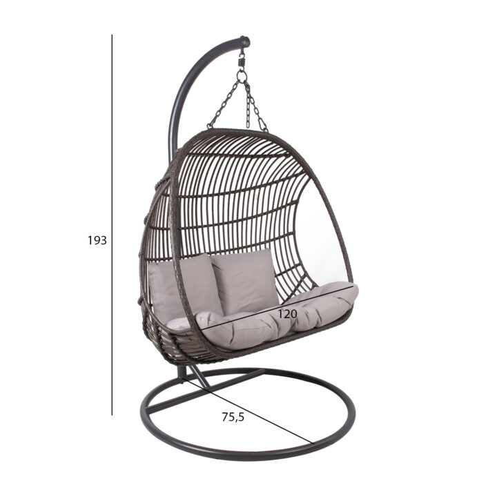 Ripptool CHESTNUT 2-kohaline 120×75,5xH193cm, tumepruun Kiiged ja ripptoolid G06-200 Ripptoolid