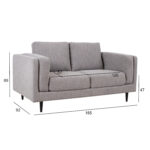 Diivan LISBON 165x92x89cm, hall Diivanid Diivanid