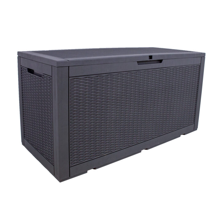Säilituskast SAYA 122×54,5x63cm/380L, hall plastik Aiadiivanid ja komplektid G02-500 Padjakastid