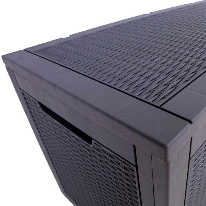 Säilituskast SAYA 122×54,5x63cm/380L, hall plastik Aiadiivanid ja komplektid G02-500 Padjakastid