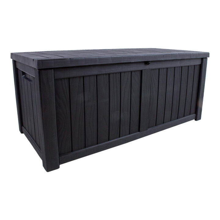 Säilituskast PRAIA 143×67,5×60,5cm/450L, must plastik Aiadiivanid ja komplektid G02-500 Padjakastid