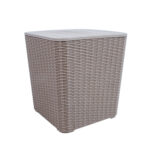 Säilituskast BOCAS 39x39x42cm, hall plastik Aiadiivanid ja komplektid G02-500 Padjakastid