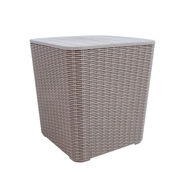Säilituskast BOCAS 39x39x42cm, hall plastik Aiadiivanid ja komplektid G02-500 Padjakastid