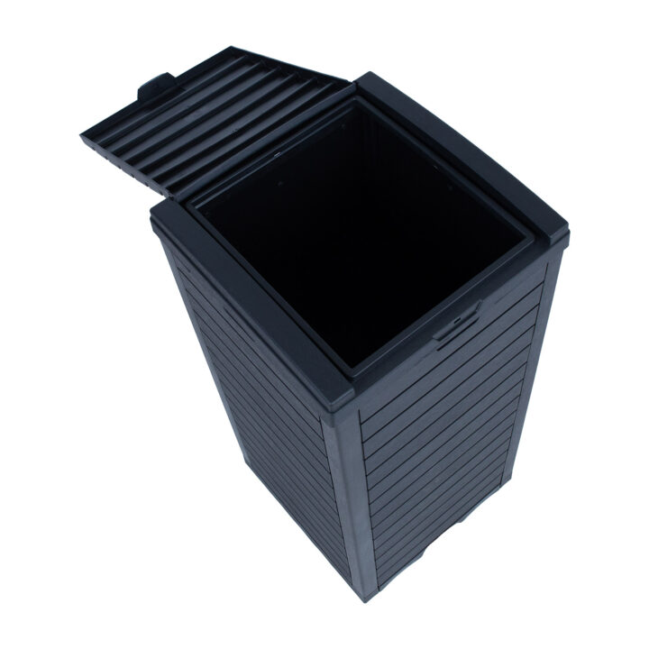 Prügikast GALA 41x41xH86cm/118L, must plastik Aiadekoratsioonid