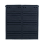 Prügikast GALA 78x41xH86cm/230L, must plastik Aiadekoratsioonid
