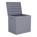 Säilituskast PORTOLA 56x43xH53cm/118L, hall plastik Aiadekoratsioonid