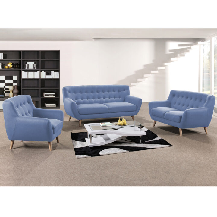 Diivan RIHANNA 2-kohaline 140x84xH87cm, sinine Diivanid Diivanid