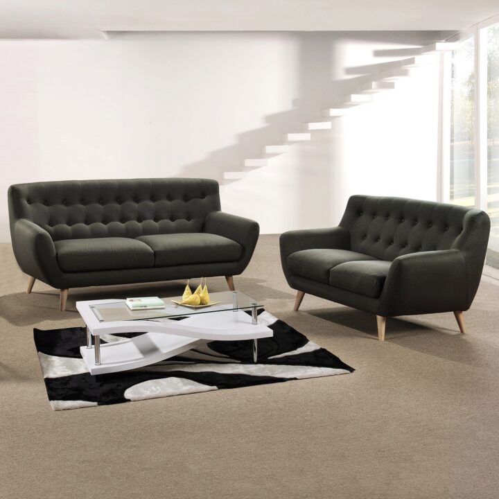 Diivan RIHANNA 2-kohaline 140x84xH87cm, hall Diivanid Diivanid