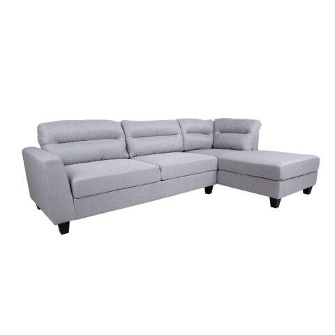 Nurgadiivan HELSINKI PN 268×83/158xH88cm, helehall Diivanid Diivanid