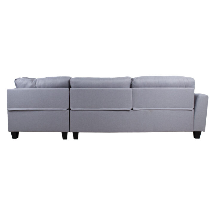 Nurgadiivan HELSINKI PN 268×83/158xH88cm, helehall Diivanid Diivanid