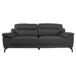 Diivan ENZO 3-kohaline 205x83xH92cm, tumehall Diivanid Diivanid