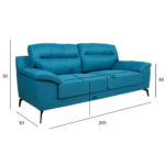 Diivan ENZO 3-kohaline 205x83xH92cm, meresinine Diivanid Diivanid
