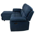 Nurgadiivan BERIT VN manuaalne recliner 214×160/95xH98cm, tumesinine Diivanid Diivanid