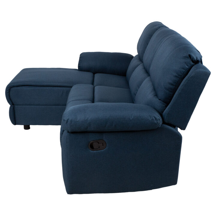 Nurgadiivan BERIT VN manuaalne recliner 214×160/95xH98cm, tumesinine Diivanid Diivanid