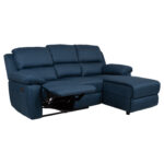 Nurgadiivan BERIT PN manuaalne recliner 214×95/160xH98cm, tumesinine Diivanid Diivanid