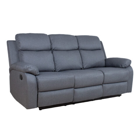 Diivan REX 3-kohaline manuaalne recliner 186x81xH103cm, tumehall Diivanid Diivanid