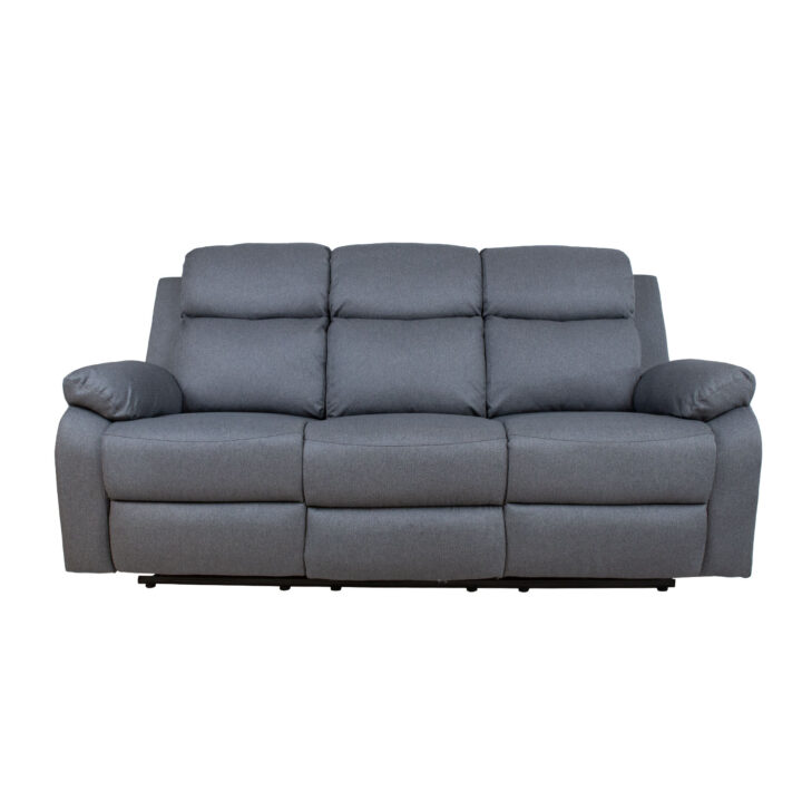 Diivan REX 3-kohaline manuaalne recliner 186x81xH103cm, tumehall Diivanid Diivanid