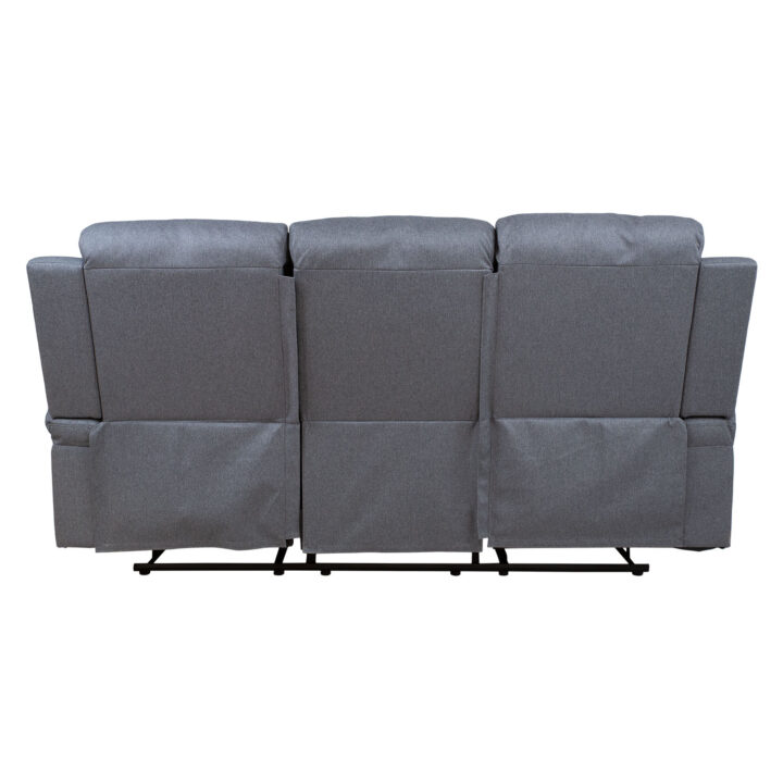Diivan REX 3-kohaline manuaalne recliner 186x81xH103cm, tumehall Diivanid Diivanid