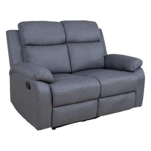 Diivan REX 2-kohaline manuaalne recliner 133x81xH103cm, tumehall Diivanid Diivanid